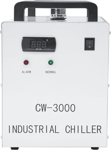 9L CW-3000 التحلل الحراري مبرد المياه الصناعية لآلات نقش وقطع ليزر CNC/60W/80W CO2 ، تبريد 50W/℃ (CW-3000AG) in Saudi Arabia