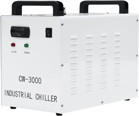 9L CW-3000 التحلل الحراري مبرد المياه الصناعية لآلات نقش وقطع ليزر CNC/60W/80W CO2 ، تبريد 50W/℃ (CW-3000AG) in Saudi Arabia