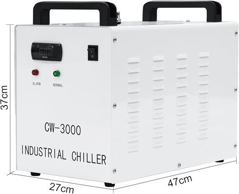 9L CW-3000 التحلل الحراري مبرد المياه الصناعية لآلات نقش وقطع ليزر CNC/60W/80W CO2 ، تبريد 50W/℃ (CW-3000AG) in Saudi Arabia