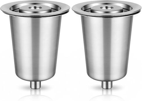 Reusable Filter Cup for Cuisinart, Gray (1 Pack with 2 Mesh Filters) in Kuwait