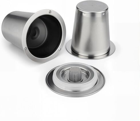 Reusable Filter Cup for Cuisinart, Gray (1 Pack with 2 Mesh Filters) in Kuwait
