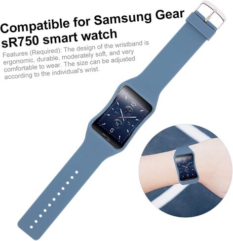 NUOBESTY Wristwatch Band Compatible with Samsung Gear S Sweatband Wristband Stylish Replacement Strap for Men Premium Quality Handmade Material in Saudi Arabia