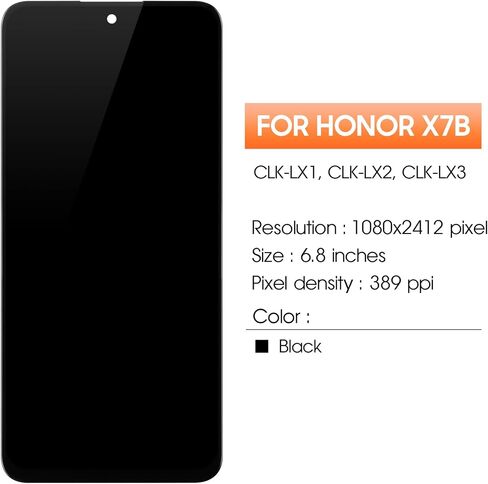 for Honor X7b Screen Replacement for Honor X7b LCD Display LCD Screen Digitizer CLK-LX1, CLK-LX2, CLK-LX3 Assembly Repair Part in Saudi Arabia