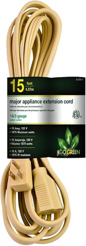 سلك الأجهزة Go Green Power Inc. GG-25606 6' 14/3، بيج in Kuwait