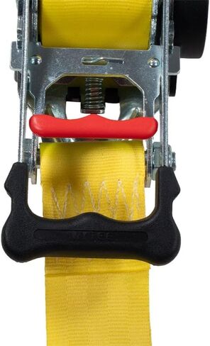 MyTee Products 4 Pack 2 "× 10 'أشرطة قابلة للسحب مع مزدوج J -Hook - 3300 رطل قوة كسر - تراجع تلقائي أصفر ربط أسفل حزام للدراجات النارية ، ATVs ، الدراجات ، مقطورة القوارب in Kuwait