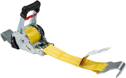 MyTee Products 4 Pack 2 "× 10 'أشرطة قابلة للسحب مع مزدوج J -Hook - 3300 رطل قوة كسر - تراجع تلقائي أصفر ربط أسفل حزام للدراجات النارية ، ATVs ، الدراجات ، مقطورة القوارب in Kuwait