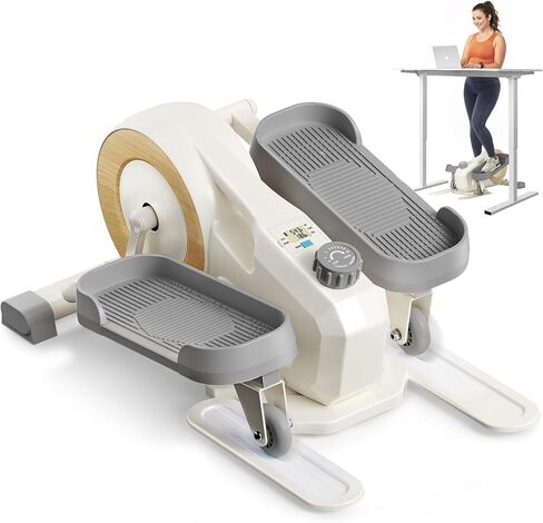 MERACH Sitting Under Desk Elliptical Machine, Leg Exerciser While Sitting for Seniors, Seated Pedal Exerciser, Quiet & Portable Pedal Exerciser with 8 Resistance Levels, Work from Home Fitness in Saudi Arabia