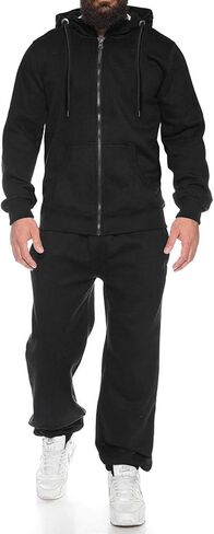COOFANDY Men's Hoodie and Sweatpants Sweatsuit Set 2 Piece Casual Hoodies Sweatshirt Pants Tracksuit Suit for Men Peacock Blue, 4XL in Saudi Arabia