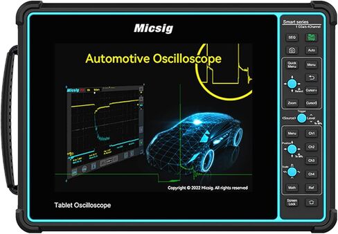 Micsig جهاز لوحي رقمي للسيارات، 4 قنوات شاشة لمس 10.1 بوصة، عرض النطاق الترددي 100 ميجا هرتز، معدل أخذ العينات 1GSa/s، عمق الذاكرة 110 ميجابت في الثانية، ATO1004 in Saudi Arabia