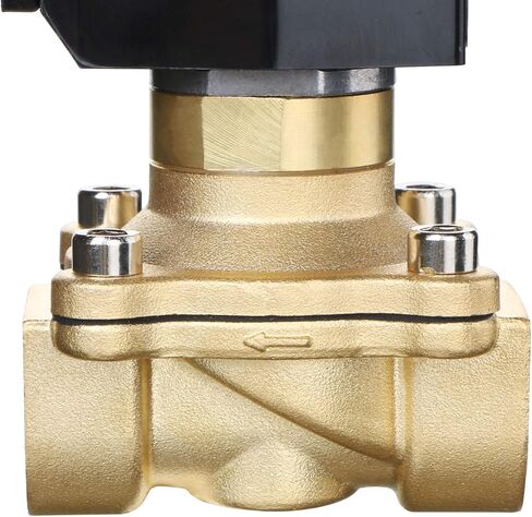 3/4" Brass Electric Solenoid Valve 12V DC NPT Normally Open Air Gas Non-potable Water Viton in Saudi Arabia