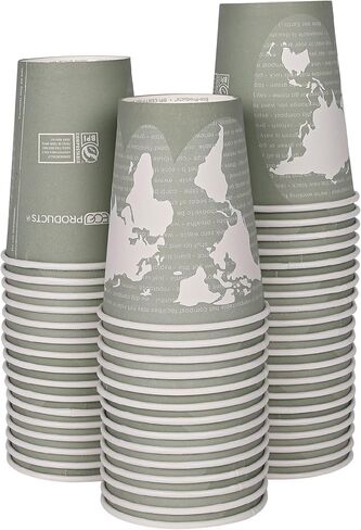 أكواب ساخنة قابلة للتكوين من ايكو برودكتس - 311.8 مل - حالة من 1000 - EP-BHC12-WA, 12 ounce in Kuwait