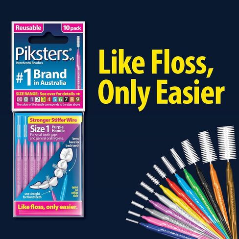 Piksters Interdental Brushes, Size 5, Blue Handle in Kuwait