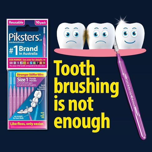 Piksters Interdental Brushes, Size 5, Blue Handle in Kuwait