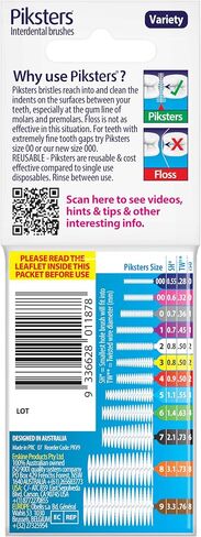 Piksters Interdental Brushes, Size 5, Blue Handle in Kuwait