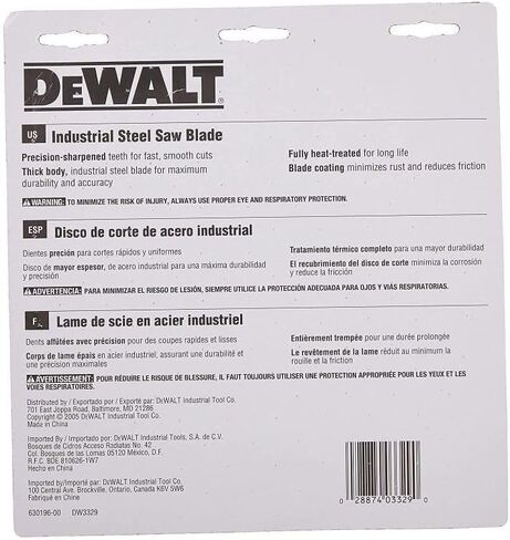 DEWALT Circular Saw Blade, 7 1/4 Inch, 68 Tooth, Metal Cutting (DW3329) in Saudi Arabia