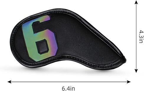 Scott Edward Golf Club Head Covers for Irons, Single Different Size Leather Waterproof, Head Covers for All Brands Callaway Ping Taylormade Cobra,Etc. in Saudi Arabia