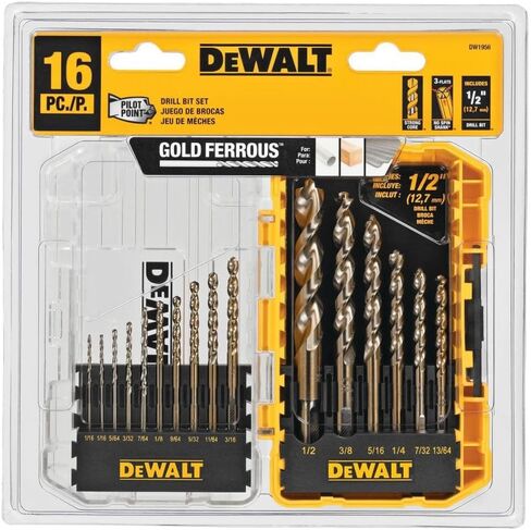 طقم ريش مثقاب DEW-DW1956 بنقطة نموذجية، 16 قطعة (DW1956) من شركة ديوال in Kuwait