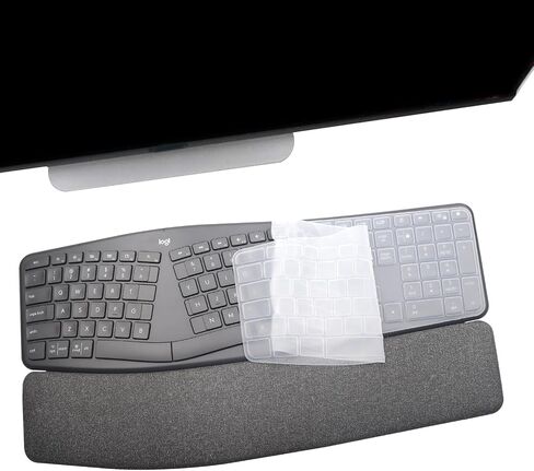 غطاء لوحة المفاتيح للوحة المفاتيح اللاسلكية Logitech K860/Logitech Ergo K860، ملحقات Logitech K860، واقي لوحة المفاتيح K860 - شفاف in Saudi Arabia