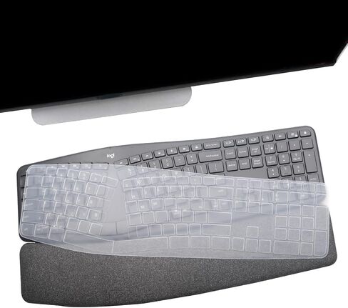 غطاء لوحة المفاتيح للوحة المفاتيح اللاسلكية Logitech K860/Logitech Ergo K860، ملحقات Logitech K860، واقي لوحة المفاتيح K860 - شفاف in Saudi Arabia