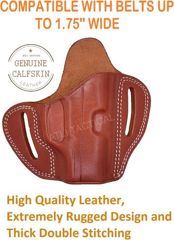 حافظة جلدية Sig P365 OWB - حافظة فطيرة P365 - لمسدسات Sig P365 وX وXL وSAS وماكرو وRgr LCP وLC9s وEC9s وKimber Micro 9 وKahr CW9 - حافظة مسدس OWB - حافظات جلدية SigP365 in Kuwait
