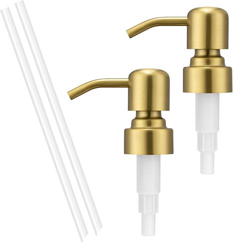 304 Stainless Steel Soap Dispenser Pump Replacement for Standard 28/400 Thread Size for Liquid Soap Lotion or Dish Soap Refill Dispenser Kitchen Bathroom 2 Pack(Black) in Saudi Arabia