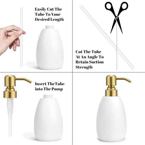 304 Stainless Steel Soap Dispenser Pump Replacement for Standard 28/400 Thread Size for Liquid Soap Lotion or Dish Soap Refill Dispenser Kitchen Bathroom 2 Pack(Black) in Saudi Arabia