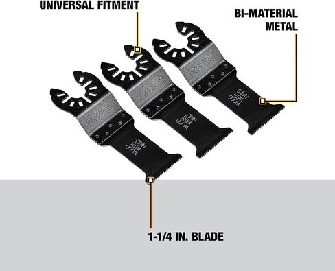 DEWALT Oscillating Tool Blades for Wood with Nails, 3-Pack (DWA4203-3) in Saudi Arabia