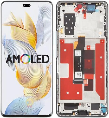 Amoled Screen with Frame for Honor 90 Pro 5g Rep-an00(Verde) in Saudi Arabia