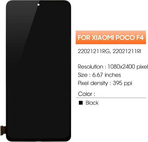 OLED لشاومي بوكو F4 GT استبدال الشاشة لشاومي بوكو F4 GT شاشة LCD 21121210G LCD محول الأرقام شاشة تعمل باللمس الجمعية إصلاح أجزاء in Kuwait