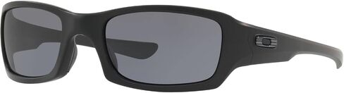 Oakley Men's OO9238 Fives Squared Rectangular Sunglasses, Matte Black USA Flag Logo/Prizm Grey, 54 mm in Saudi Arabia