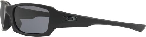Oakley Men's OO9238 Fives Squared Rectangular Sunglasses, Matte Black USA Flag Logo/Prizm Grey, 54 mm in Saudi Arabia