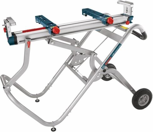 Bosch T4B Portable Gravity-Rise Miter Saw Stand with Wheels, 18' Material Capacity in Saudi Arabia