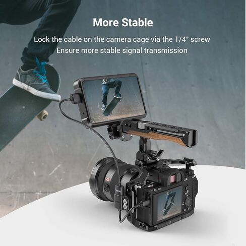 SMALLRIG USB-C Cable Male to Female [20Gbps, 240W], with 1/4''-20 Screws for Camera Cage, L-Shape Mount Plate, USB 3.2 Gen 2x2 Fast Data Transfer & Power Delivery Cable - 5595 in Saudi Arabia
