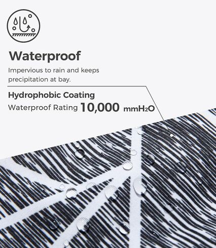 Wantdo Women's Waterproof Ski Jacket Colorful Printed Fully Taped Seams Rain Coat Warm Winter Parka in Kuwait