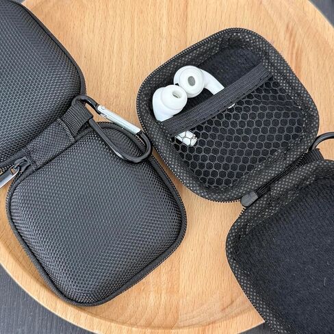 حقيبة ملحقات سماعة الرأس المحمولة المقاومة للصدمات وبطاقة الذاكرة وكابل USB وحقيبة تخزين سماعة الرأس، 7.5 * 7.5 * 3 سم in Kuwait