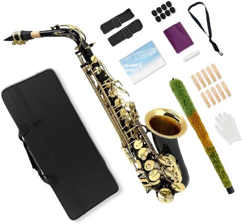 Straight Soprano Saxophone Bb B Flat Sax with Case, Mouthpiece,Reeds & Accessories Brass Woodwind Instrument for Beginners,Adults & Advanced Players in Saudi Arabia