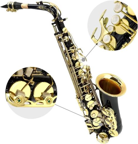 Straight Soprano Saxophone Bb B Flat Sax with Case, Mouthpiece,Reeds & Accessories Brass Woodwind Instrument for Beginners,Adults & Advanced Players in Saudi Arabia