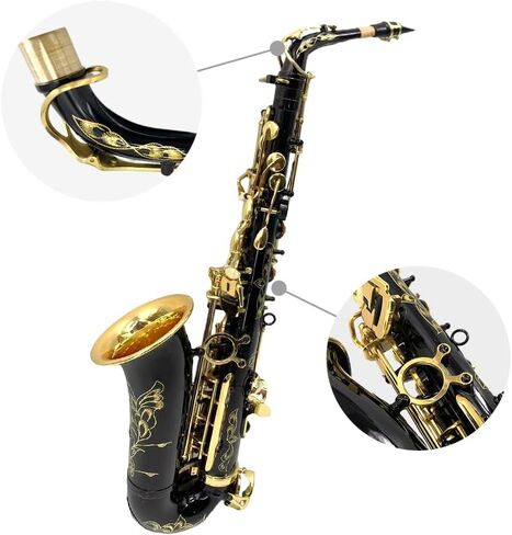 Straight Soprano Saxophone Bb B Flat Sax with Case, Mouthpiece,Reeds & Accessories Brass Woodwind Instrument for Beginners,Adults & Advanced Players in Saudi Arabia
