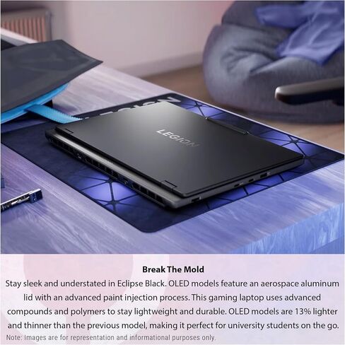 كمبيوتر محمول للألعاب Lenovo Legion 5i يعمل بالذكاء الاصطناعي، Intel i7-14700HX، 64 جيجابايت DDR5 5600، 4 تيرابايت PCIe SSD، شاشة 15.1 بوصة WQXGA (2560x1660)، Nvidia G-Force RTX 5060، 24 منطقة RGB بإضاءة خلفية، W11 Pro، Eclipse Black in Kuwait