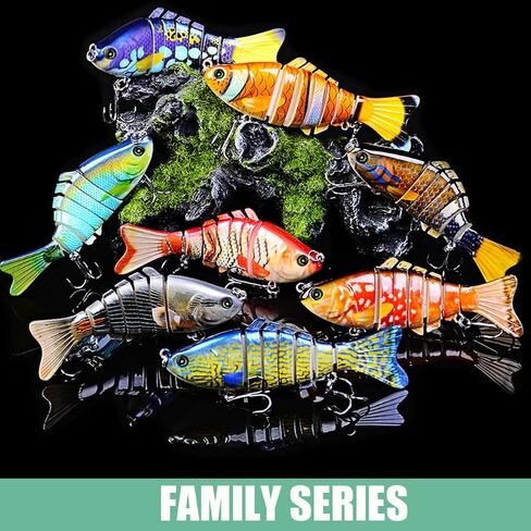 Lifelike Fishing Lures for Freshwater and Saltwater,Bass Trout Crappie Walleye Pike Bluegill Salmon, Swimbait for Bass Fishing in Saudi Arabia
