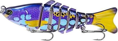 Lifelike Fishing Lures for Freshwater and Saltwater,Bass Trout Crappie Walleye Pike Bluegill Salmon, Swimbait for Bass Fishing in Saudi Arabia