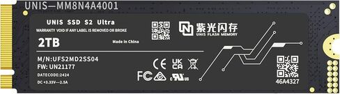 UNIS M.2 NVME SSD S2 Ultra 1 تيرابايت - PCIe 4.0، قراءة 6000 ميجابايت/ثانية، كتابة 5300 ميجابايت/ثانية، تبريد فائق (1، تيرابايت) in Kuwait