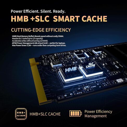 UNIS M.2 NVME SSD S2 Ultra 1 تيرابايت - PCIe 4.0، قراءة 6000 ميجابايت/ثانية، كتابة 5300 ميجابايت/ثانية، تبريد فائق (1، تيرابايت) in Kuwait