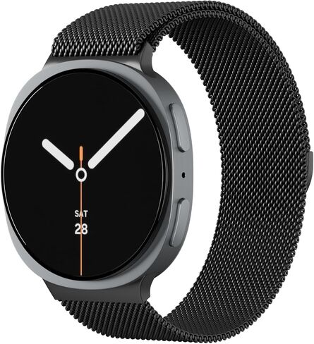 أحزمة معدنية متوافقة مع Samsung Galaxy Watch 8 Band 40mm 44mm/Watch 8 Classic Band 46mm، أساور معصم مغناطيسية بحلقة شبكية من الفولاذ المقاوم للصدأ لساعة Galaxy Watch 8/8 Classic (2025) للنساء والرجال in Kuwait