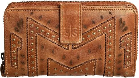 STS Ranchwear Wayfarer Chelsea Wallet With Brass Accents, Cowgirl Chick, Western in Kuwait