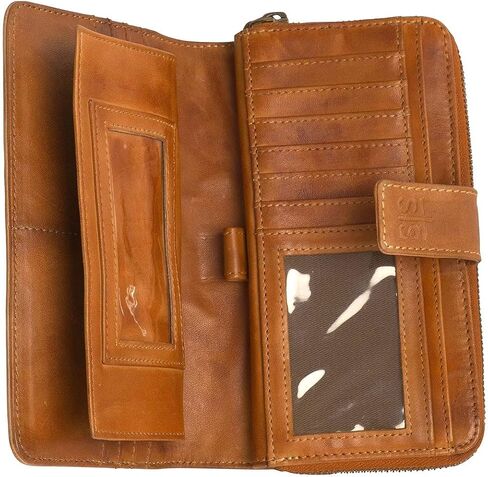 STS Ranchwear Wayfarer Chelsea Wallet With Brass Accents, Cowgirl Chick, Western in Kuwait