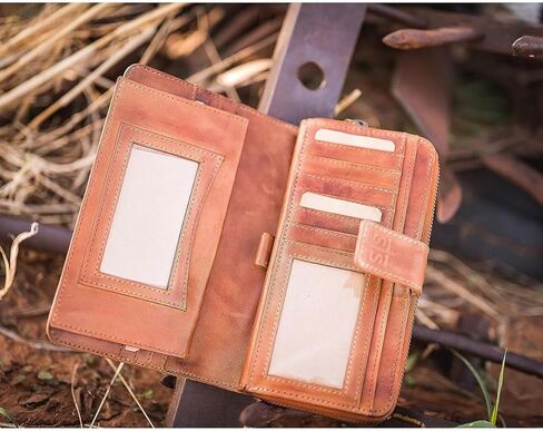 STS Ranchwear Wayfarer Chelsea Wallet With Brass Accents, Cowgirl Chick, Western in Kuwait