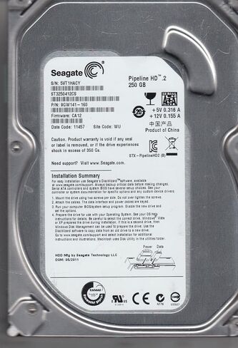 Seagate ST3250412CS, 5VT, WU, PN 9GW141-160, FW CA12, 250GB SATA 3.5 Hard Drive in Kuwait