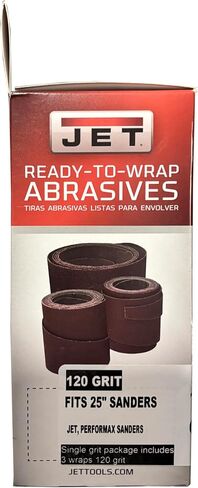 JET 25" Ready-to-Wrap Sandpaper, 120 Grit (60-25120) in Saudi Arabia