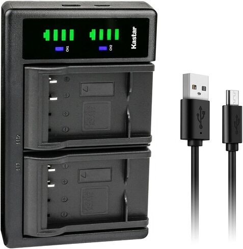 بطارية Kastar 3 عبوات وشاحن USB LTD2 بديل لباناسونيك DMW-BCJ13 DMW-BCJ13E DMW-BCJ13PP بطارية باناسونيك DE-A81 DE-A81B، DE-A82 DE-A82B شاحن باناسونيك لوميكس DMC-LX7GK، لوميكس DMC-LX7K in Saudi Arabia